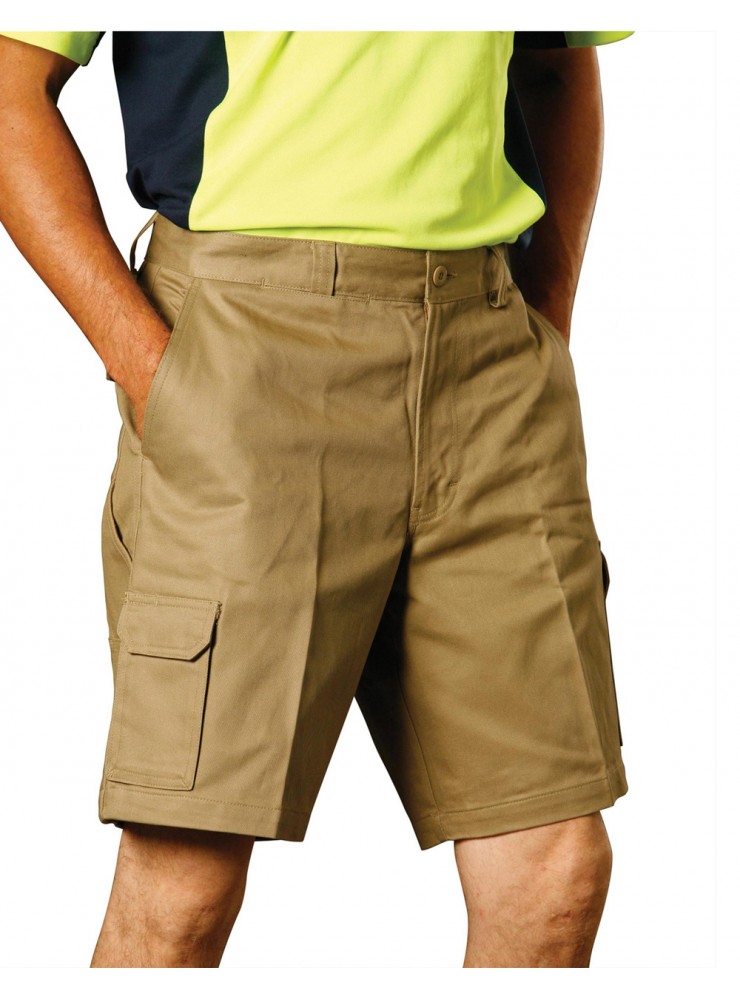 WP06 MEN'S HEAVY COTTON DRILL CARGO SHORTS